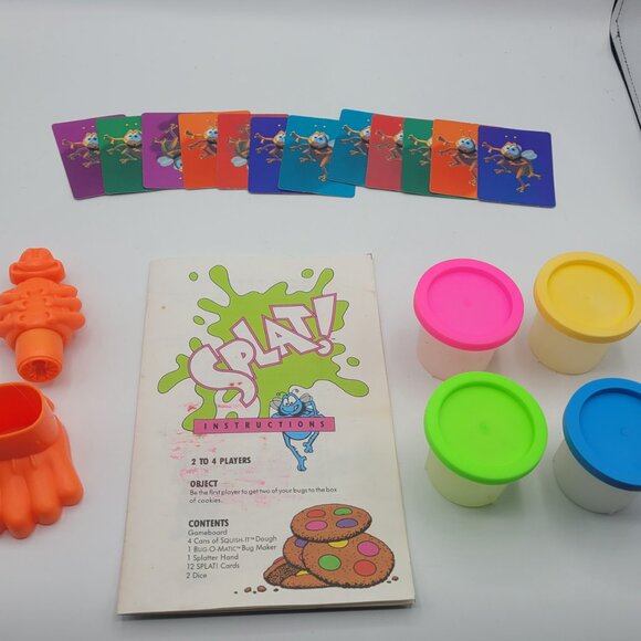 Vintage SPLAT! 1990 Milton Bradley Board Game No Dice Without Dough - Picture 5 of 9